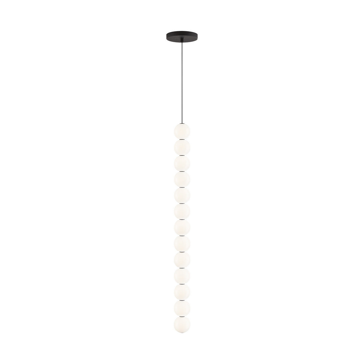 Orbet LED Pendant in Nightshade Black