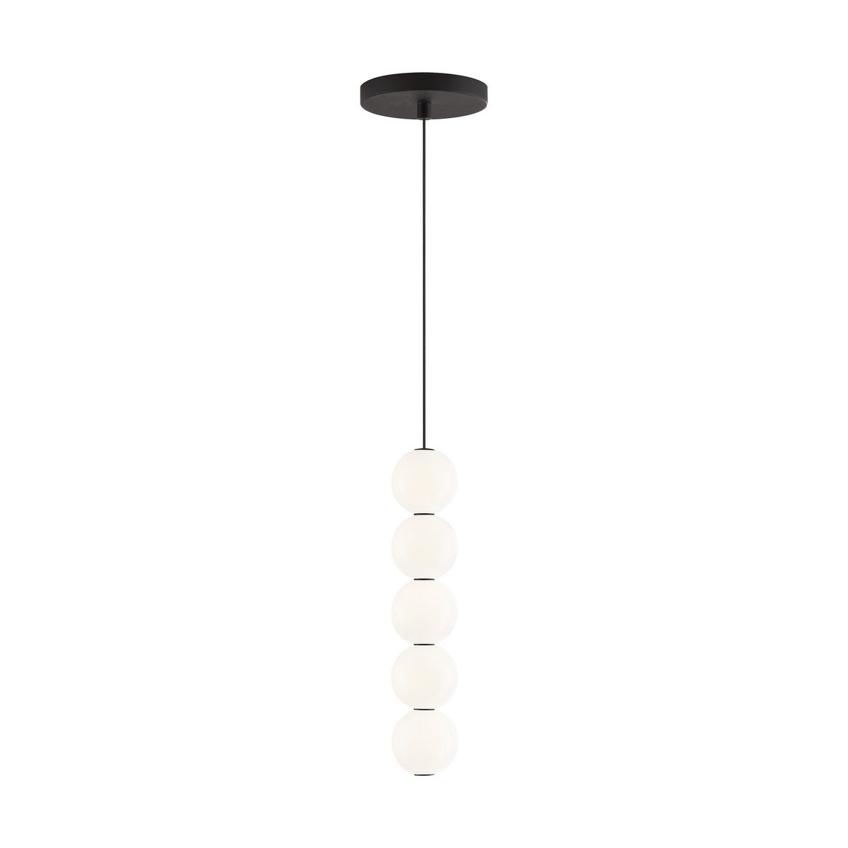 Orbet LED Pendant in Nightshade Black