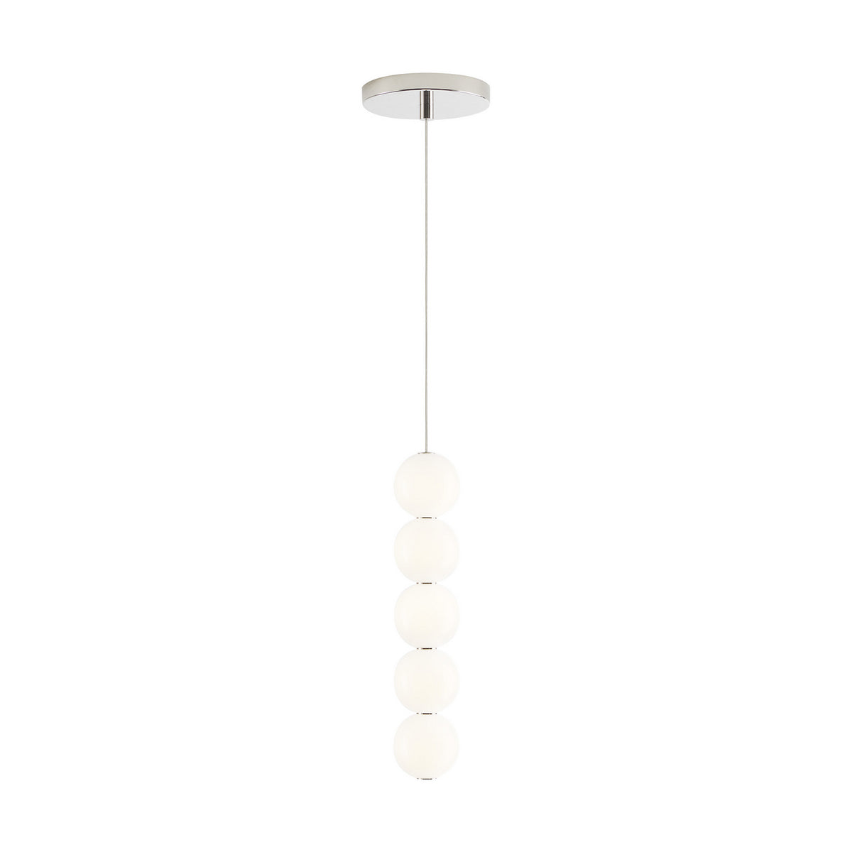 Orbet LED Pendant in Polished Nickel