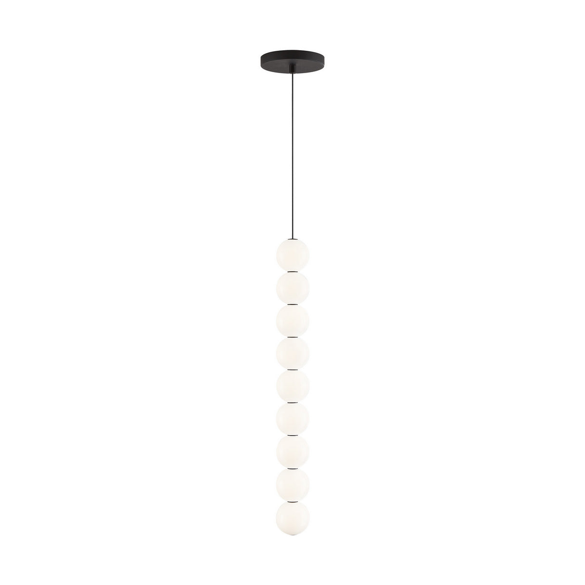 Orbet LED Pendant in Nightshade Black