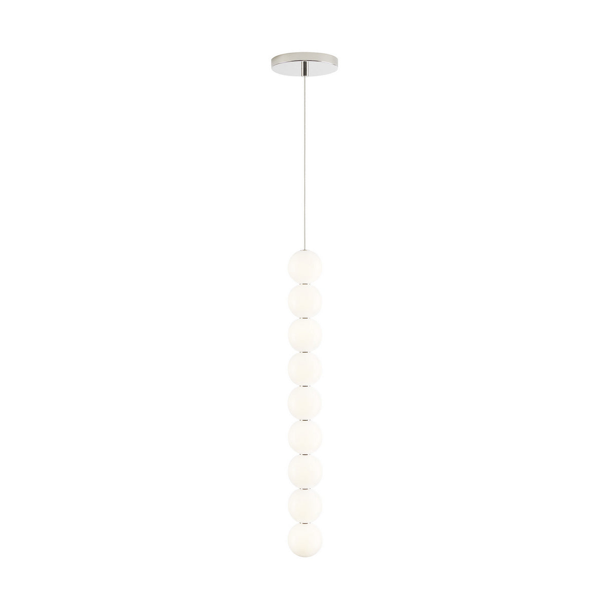 Orbet LED Pendant in Polished Nickel