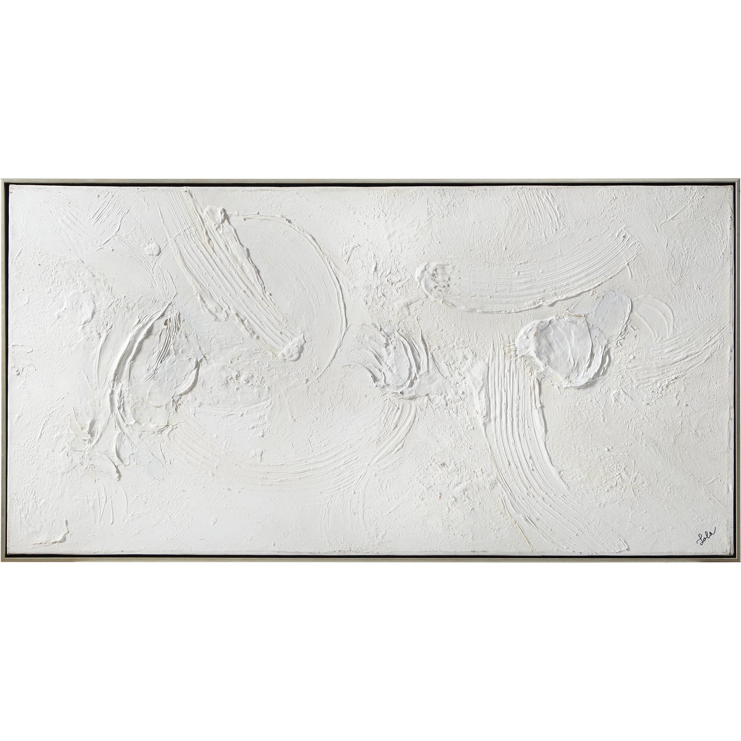 Yanno Canvas Art in Silver