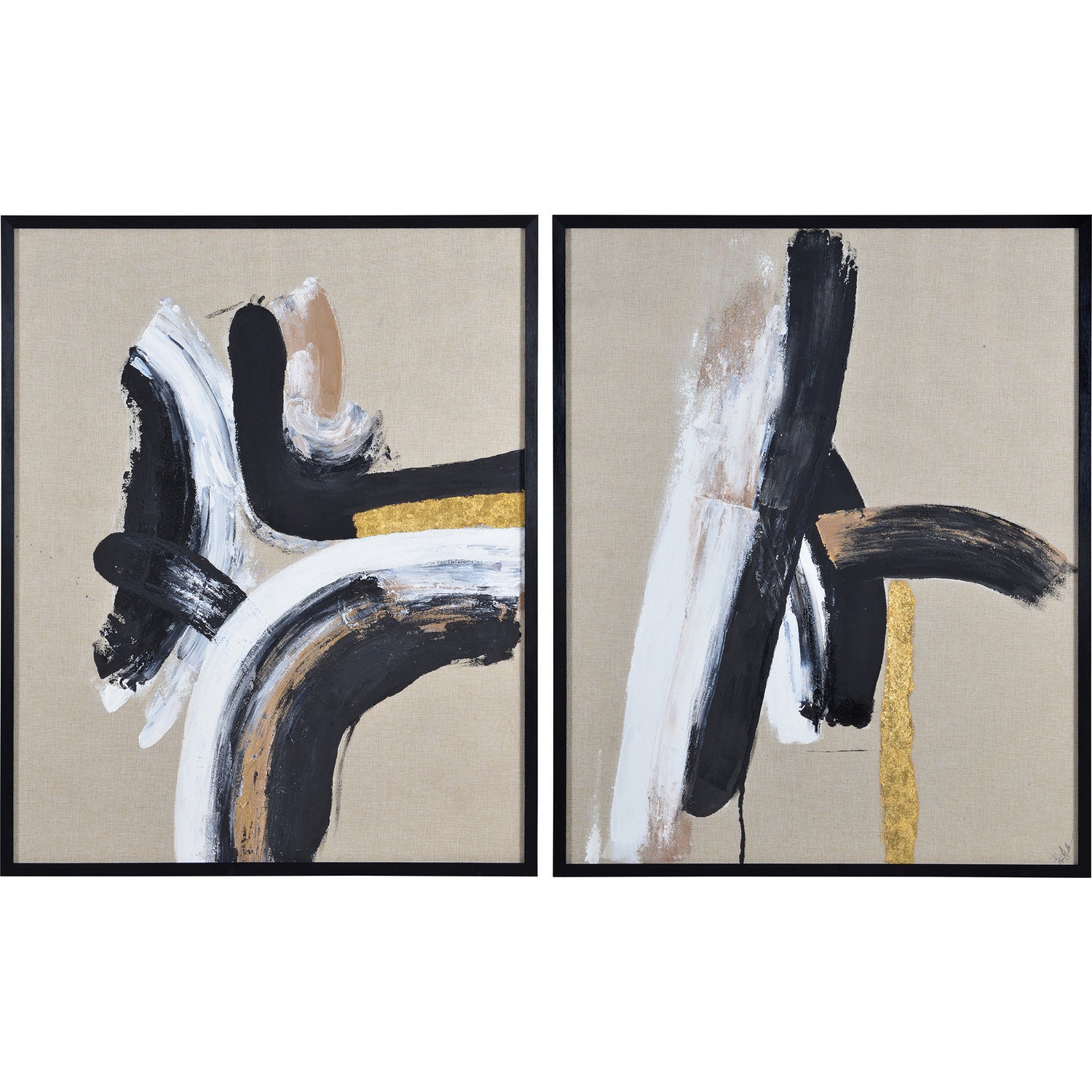 Ilya Canvas Art in Black