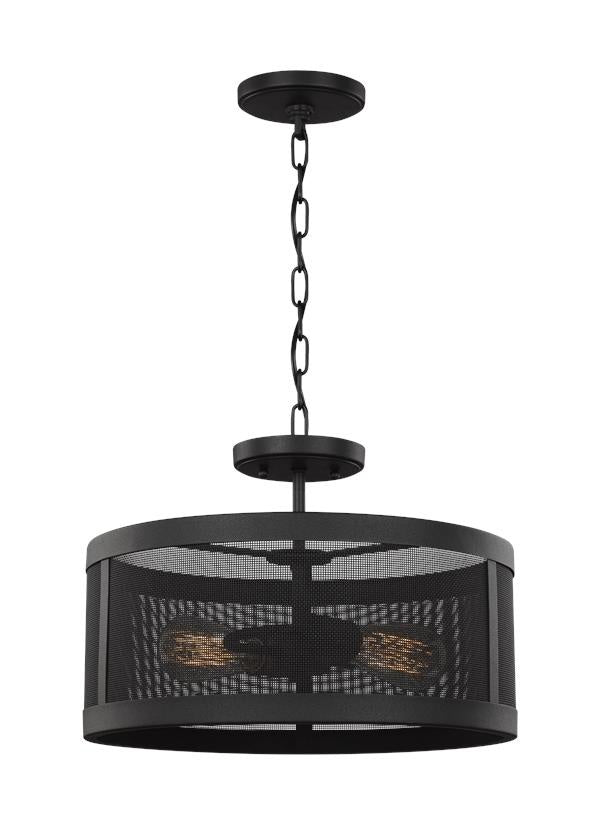Gereon Two Light Semi-Flush Convertible Pendant