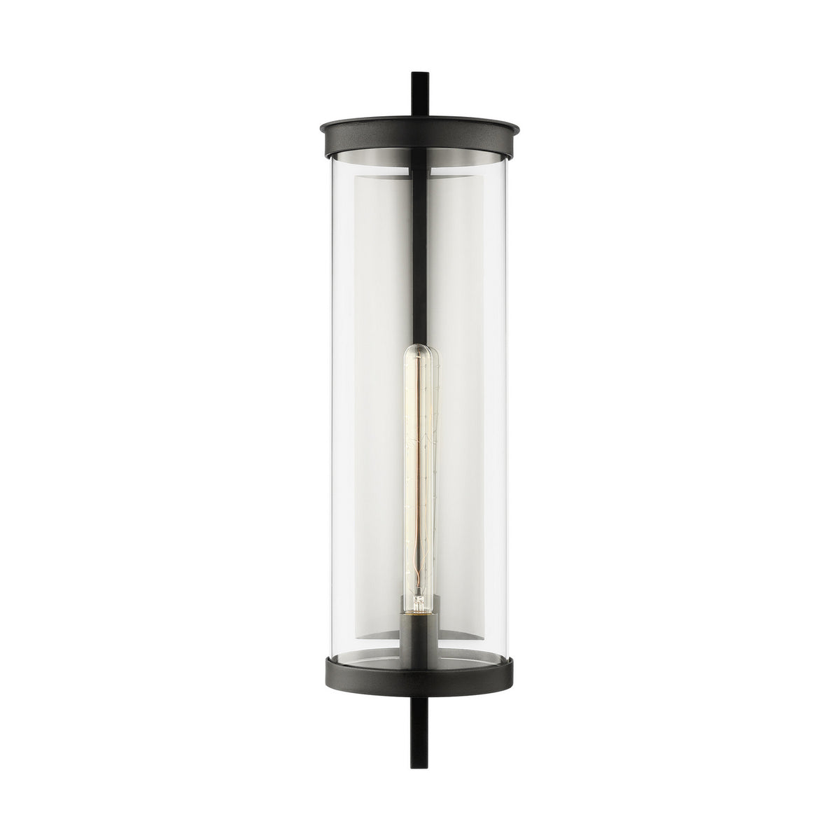Eastham One Light Wall Lantern in Textured Black