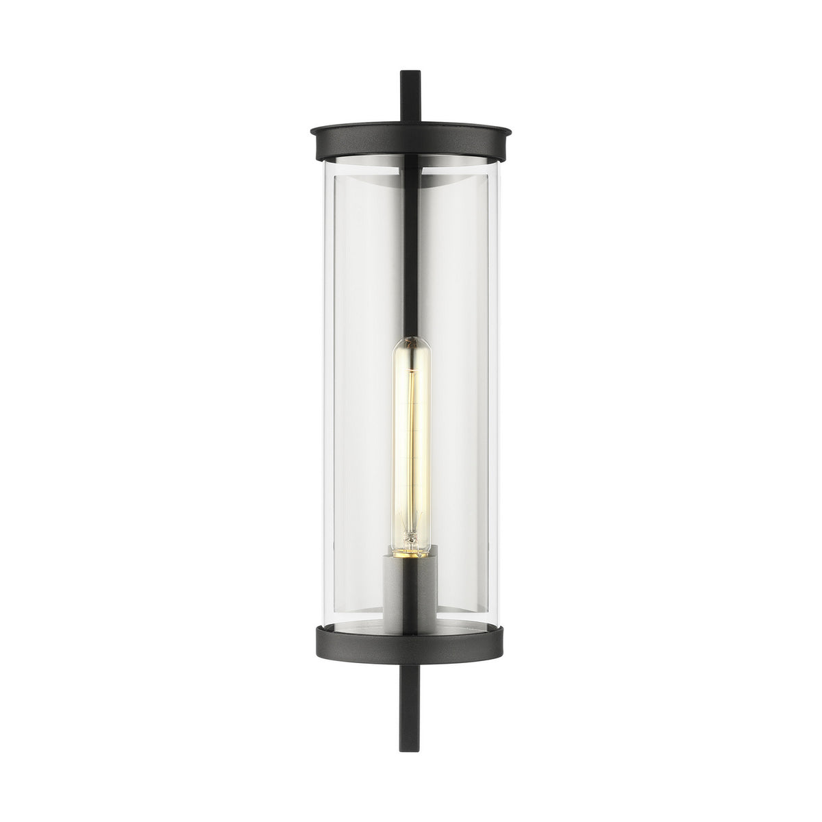 Eastham One Light Wall Lantern in Textured Black