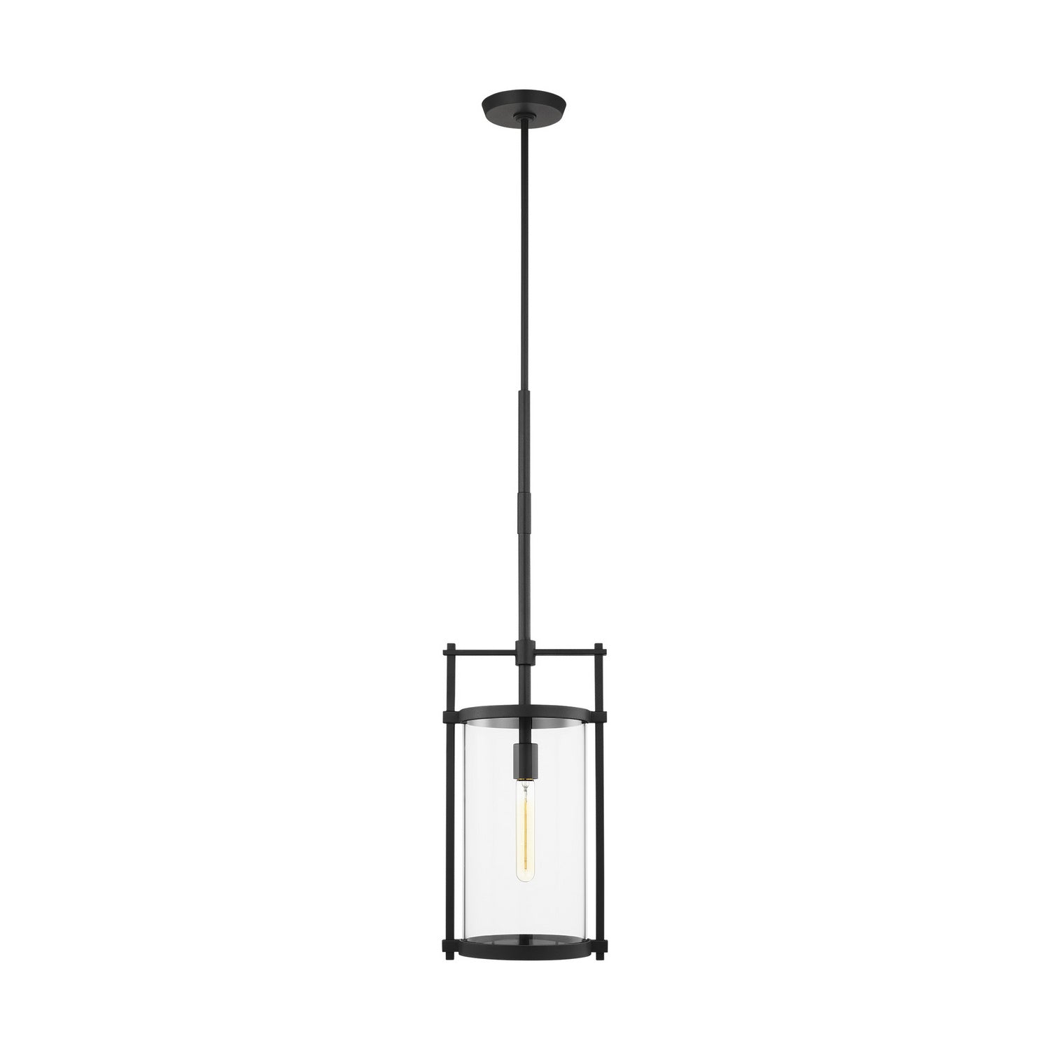 Eastham One Light Outdoor Pendant in Textured Black