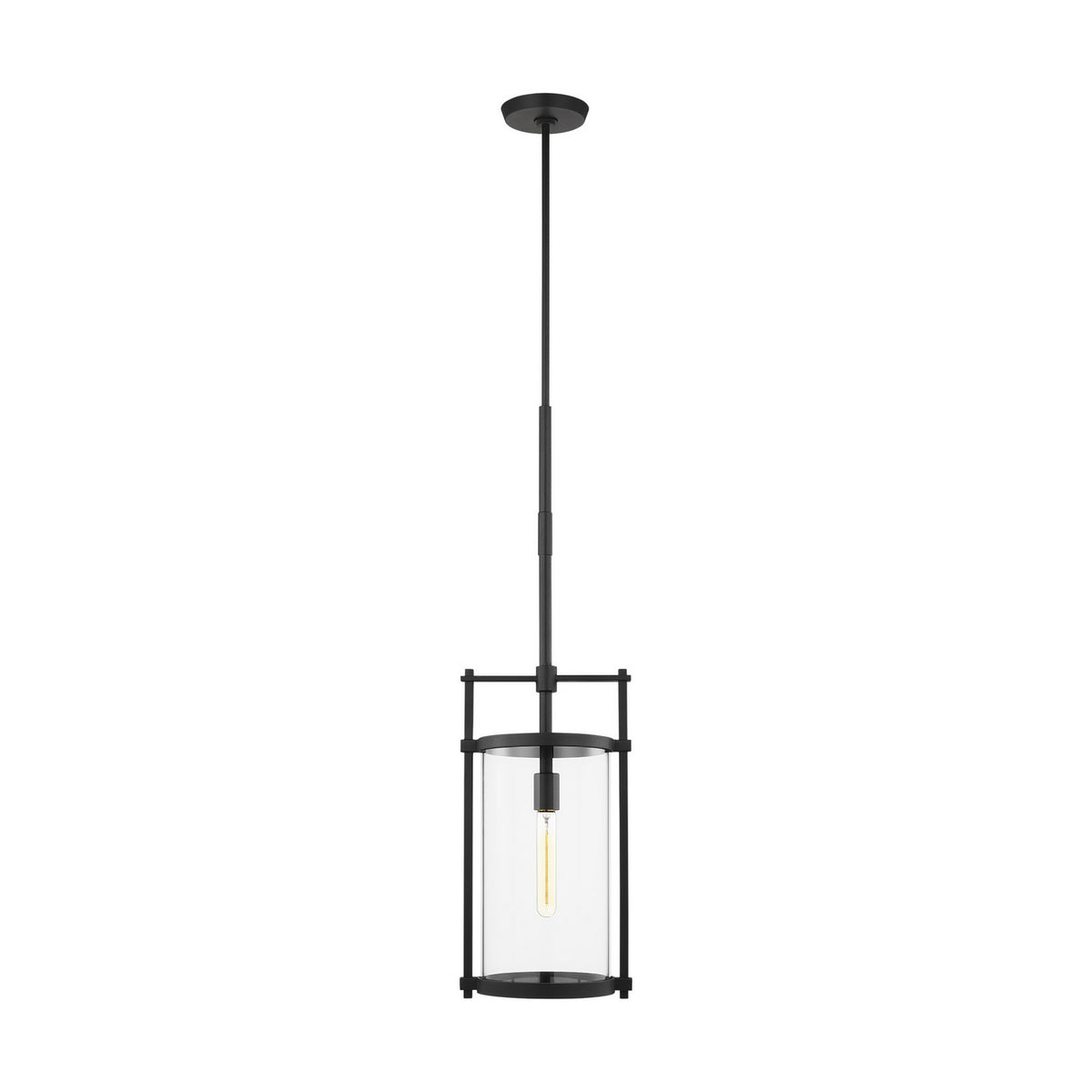 Eastham One Light Outdoor Pendant in Textured Black