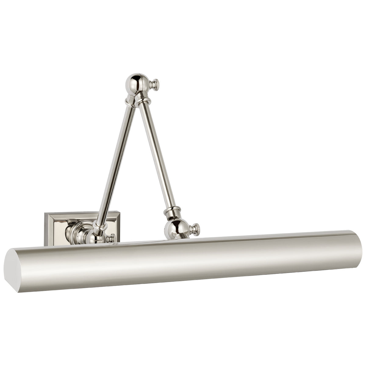 Cabinet Maker LED Library Light in Polished Nickel