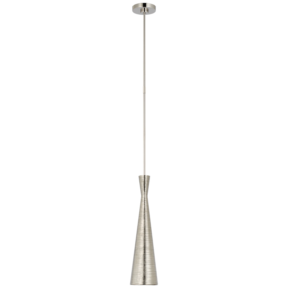 Utopia LED Pendant in Polished Nickel