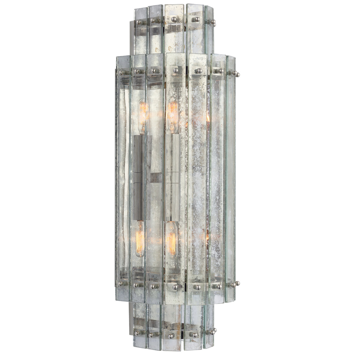 Cadence Two Light Wall Sconce in Polished Nickel