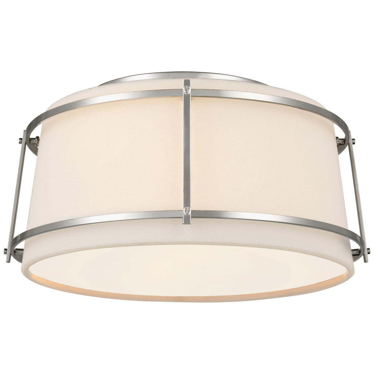 Callaway LED Flush Mount in Polished Nickel
