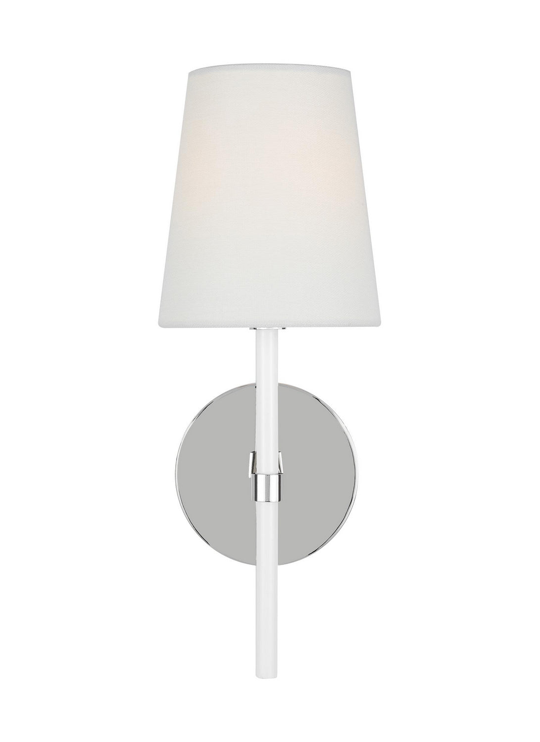 Monroe One Light Wall Sconce in Polished Nickel