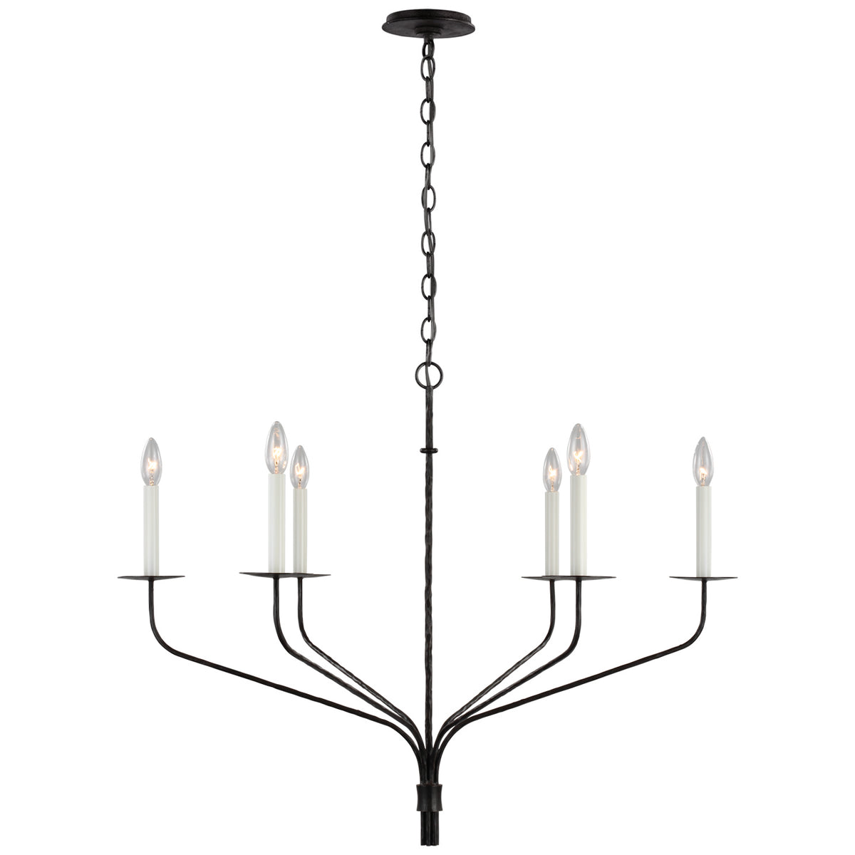 Belfair LED Chandelier in Aged Iron