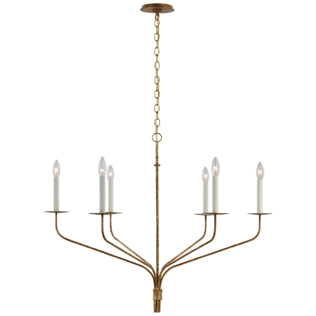 Belfair LED Chandelier in Gilded Iron