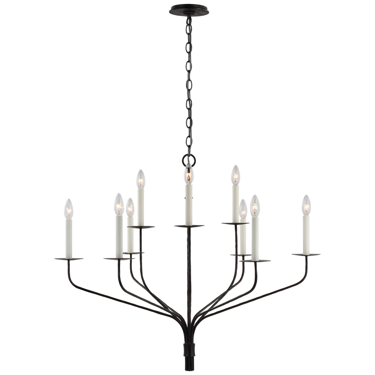Belfair LED Chandelier in Aged Iron