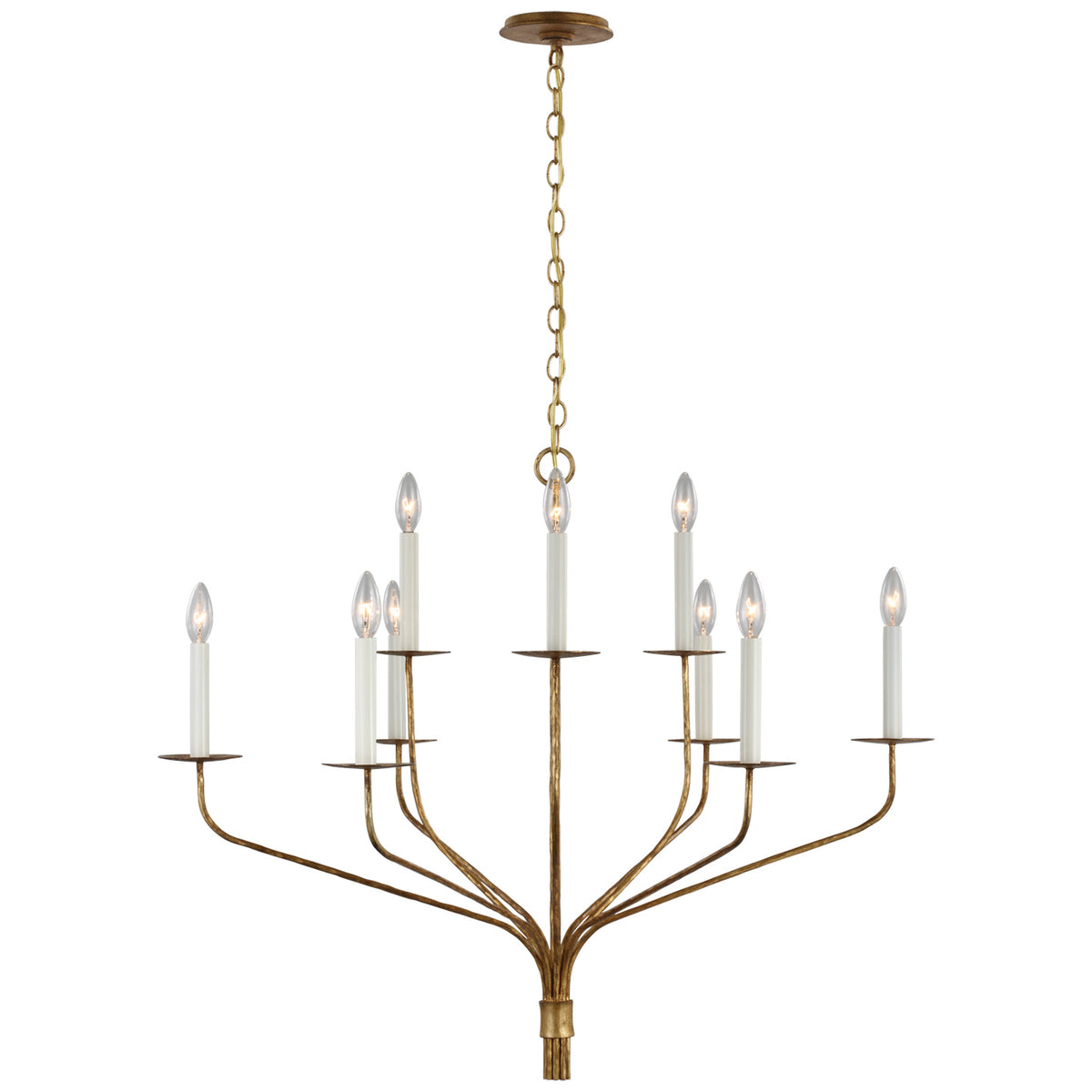 Belfair LED Chandelier in Gilded Iron
