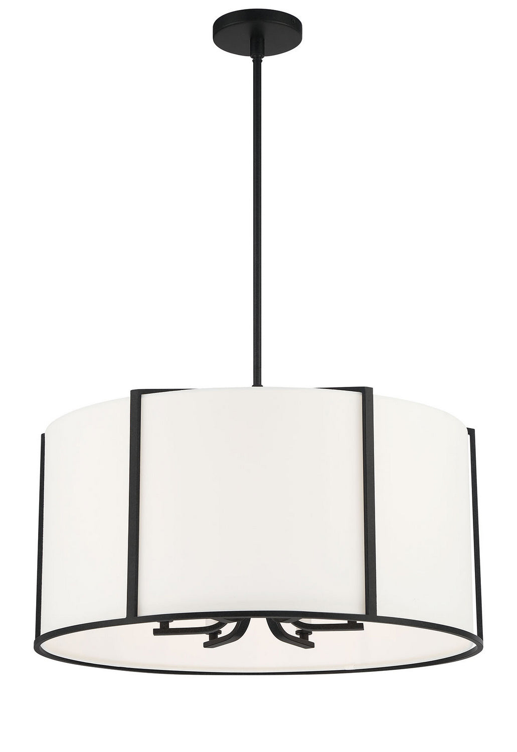 Carlyn Six Light Pendant in Black