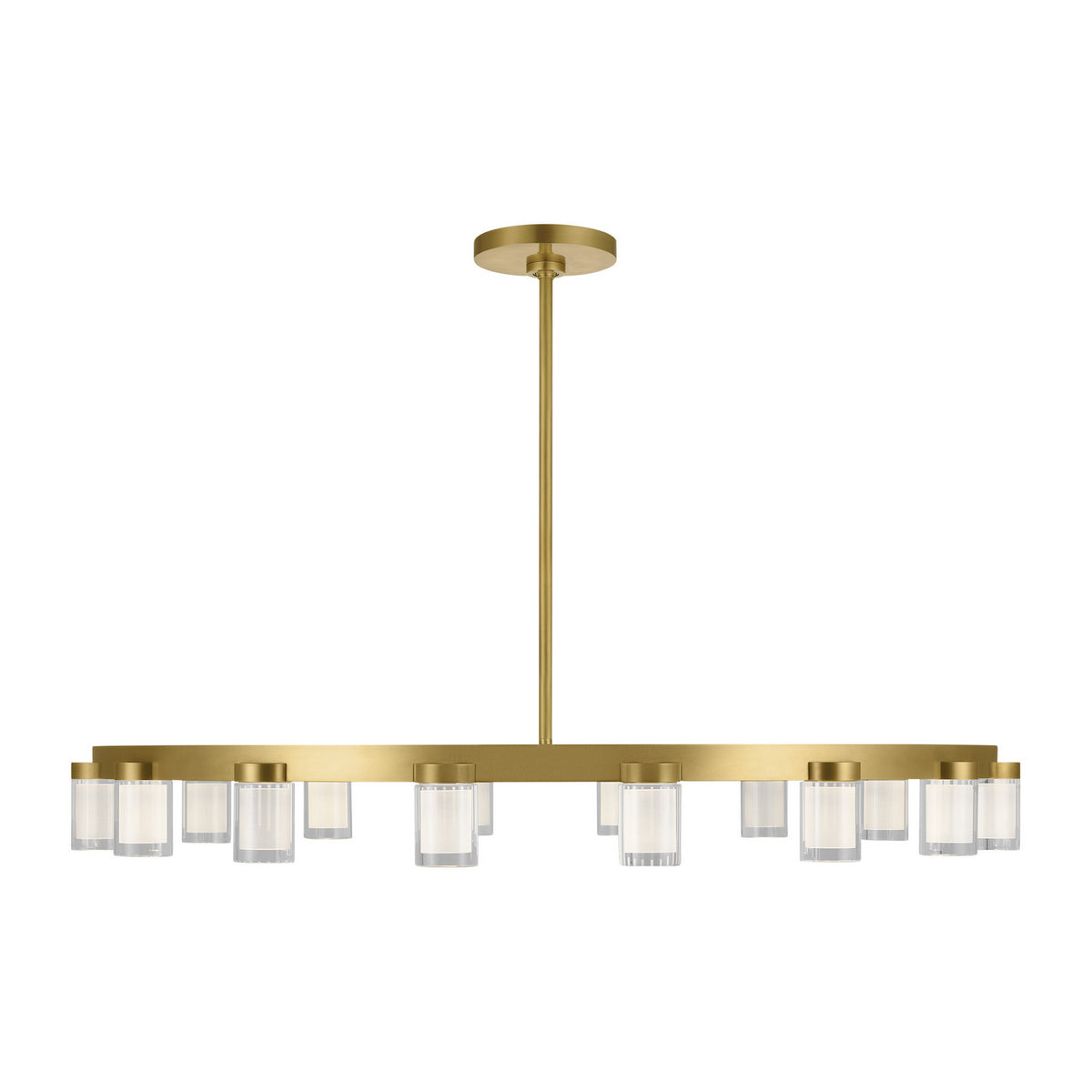 Esfera LED Chandelier in Natural Brass