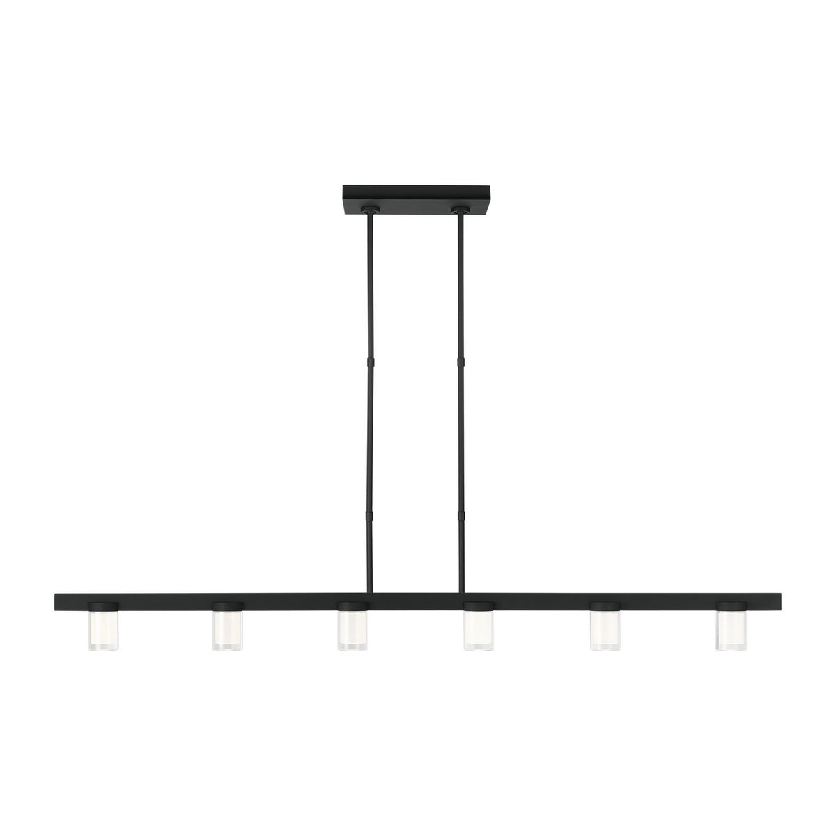 Esfera LED Linear Suspension in Nightshade Black