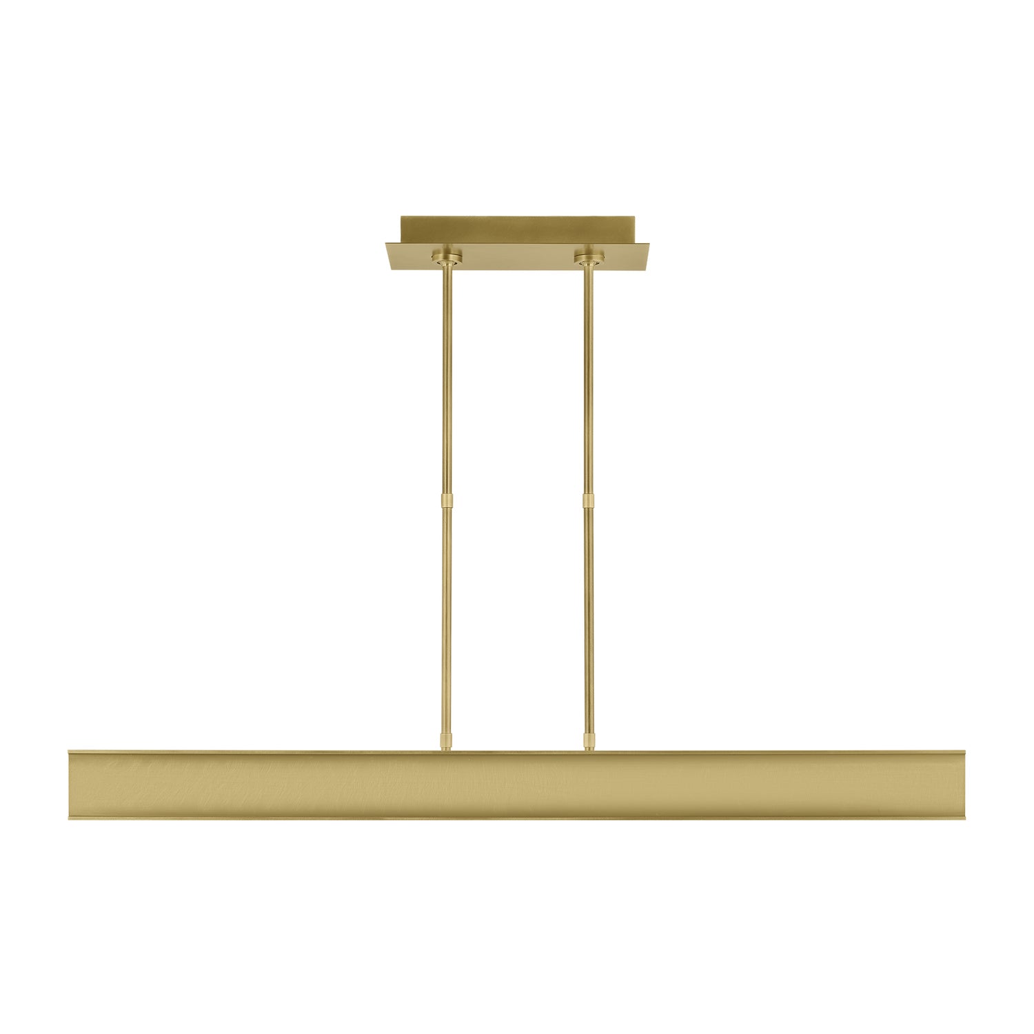 I-Beam 47 Linear Suspension in Plated Brass