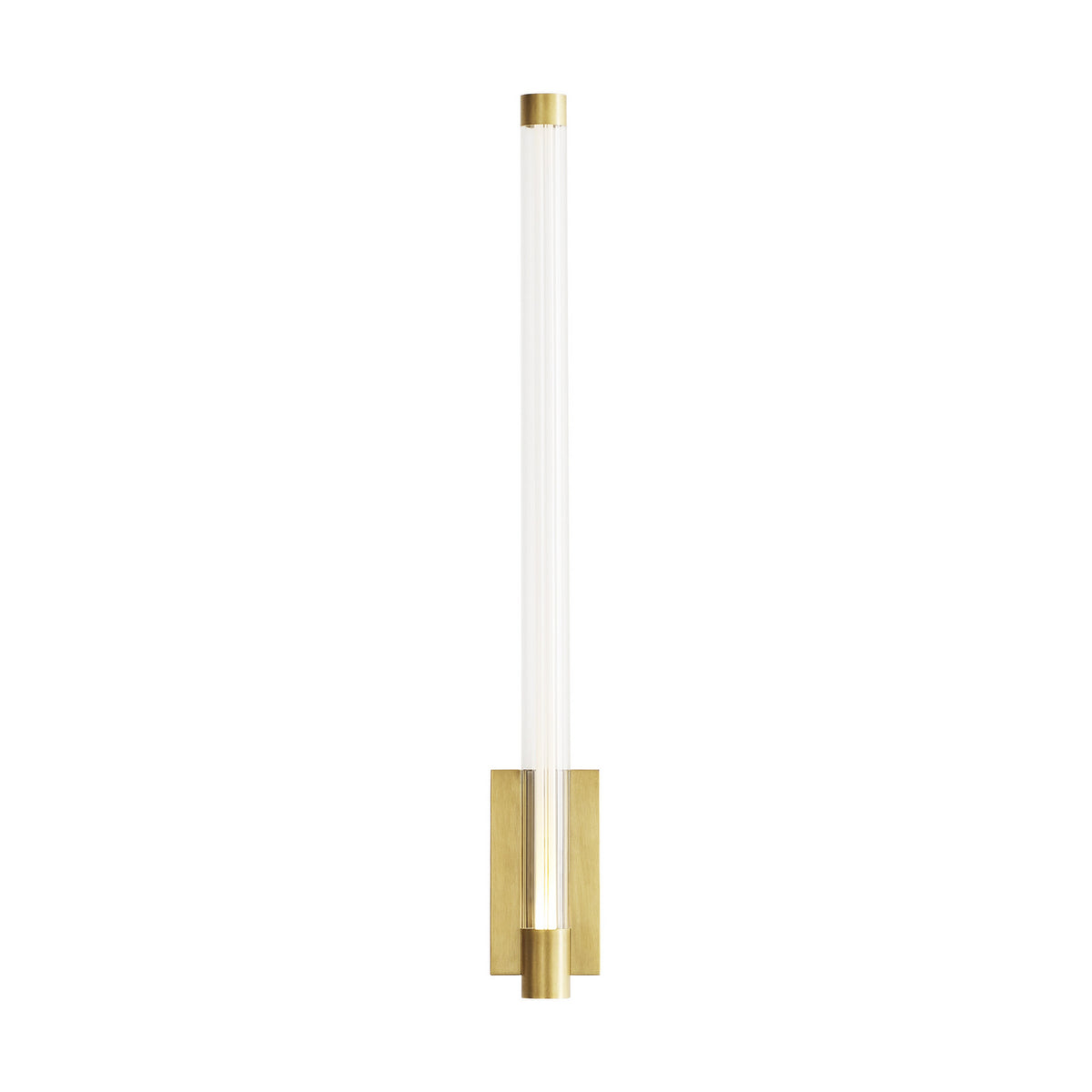 Phobos LED Wall Sconce in Natural Brass