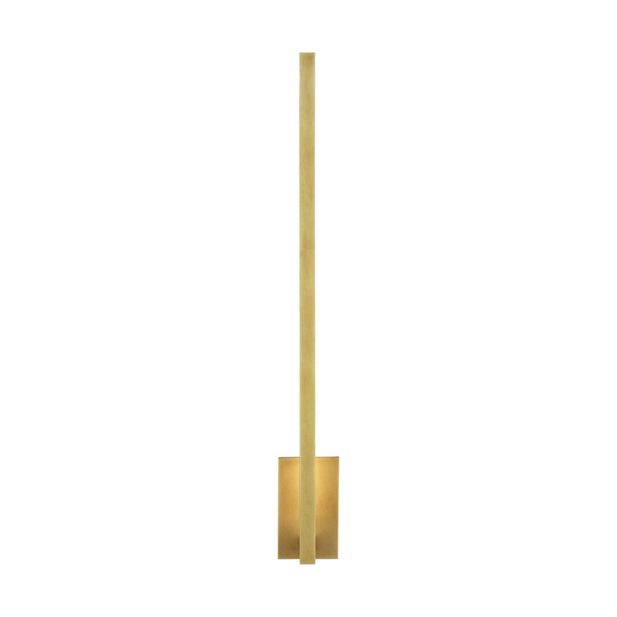 Stagger LED Wall Sconce in Natural Brass