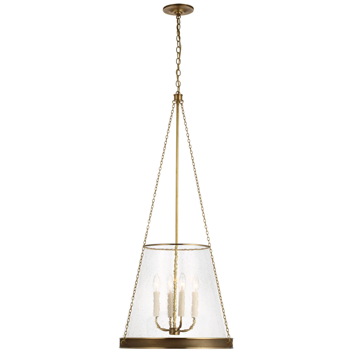 Reese LED Pendant in Soft Brass