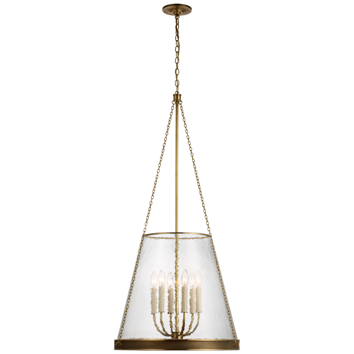 Reese LED Pendant in Soft Brass