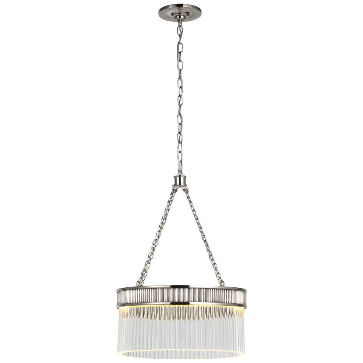 Menil LED Chandelier in Polished Nickel
