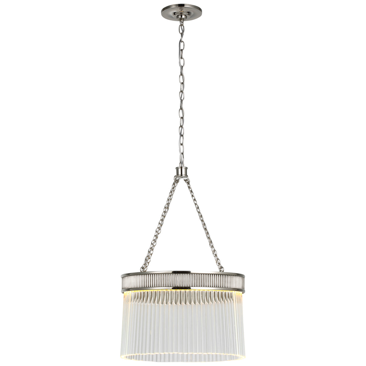 Menil LED Chandelier in Polished Nickel