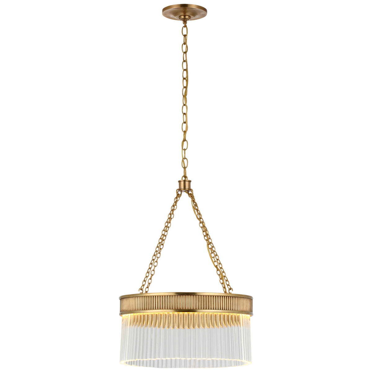 Menil LED Chandelier in Soft Brass