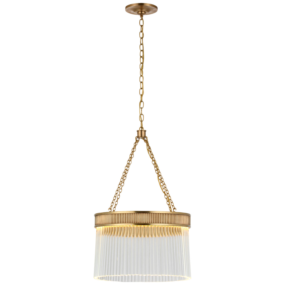 Menil LED Chandelier in Soft Brass