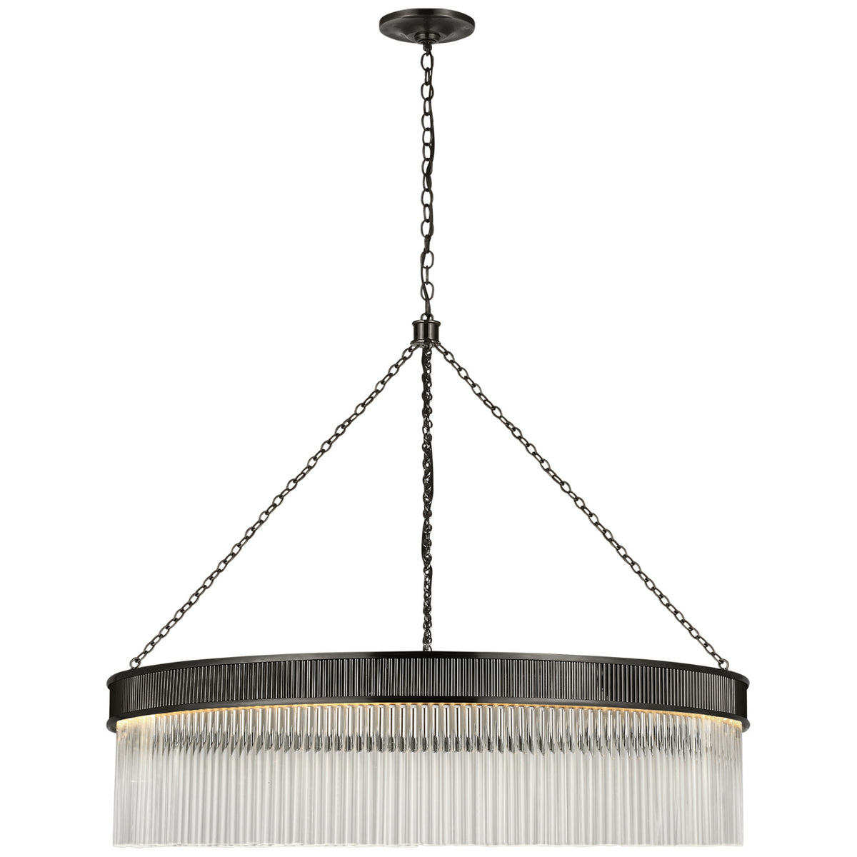 Menil LED Chandelier in Bronze
