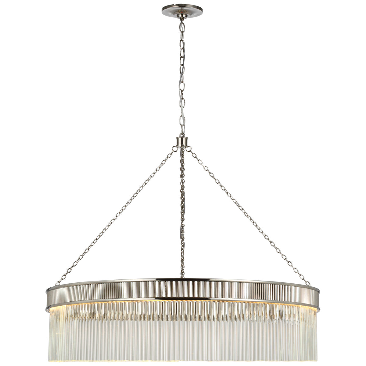 Menil LED Chandelier in Polished Nickel