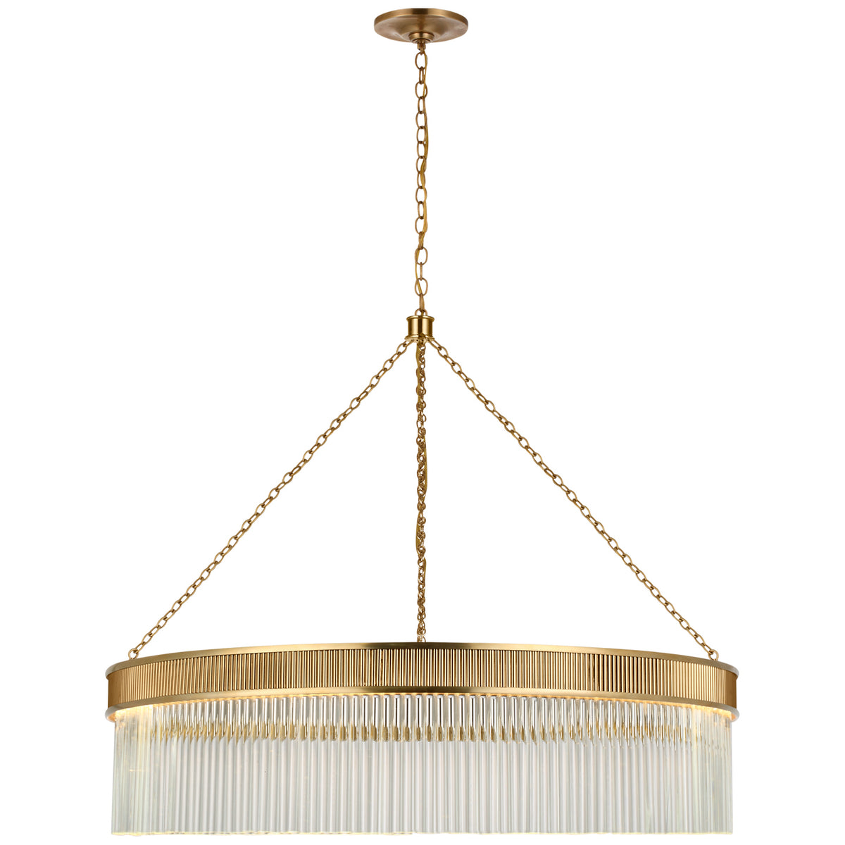 Menil LED Chandelier in Soft Brass