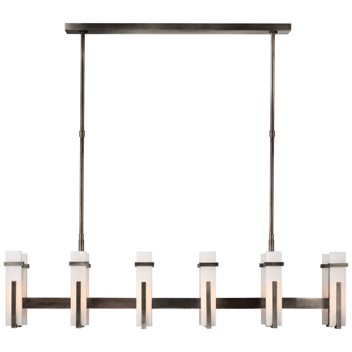 Malik LED Linear Chandelier in Bronze