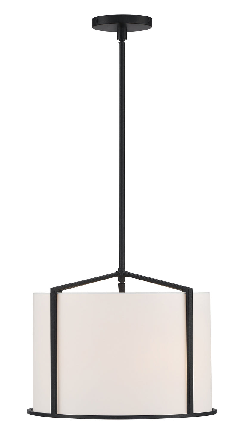 Carlyn Four Light Pendant in Black