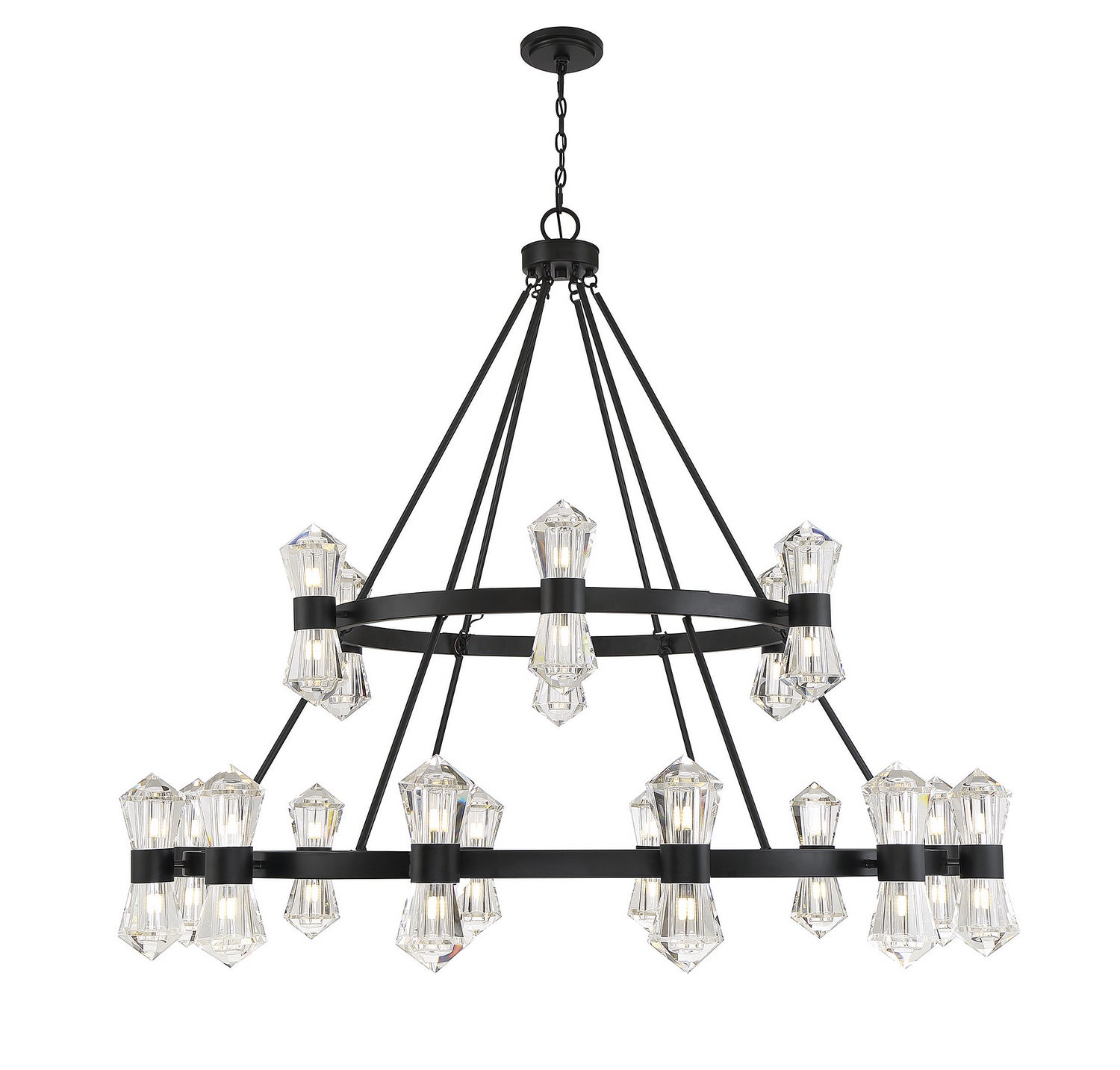 Dryden LED Chandelier in Matte Black