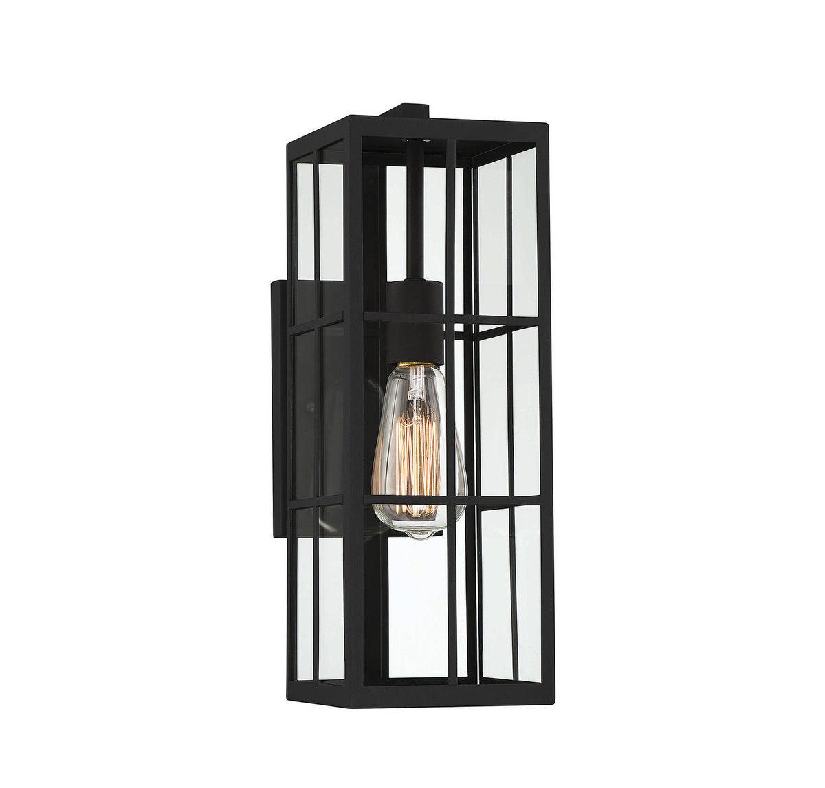 Applique murale d'extérieur Ericson One Light noire mate