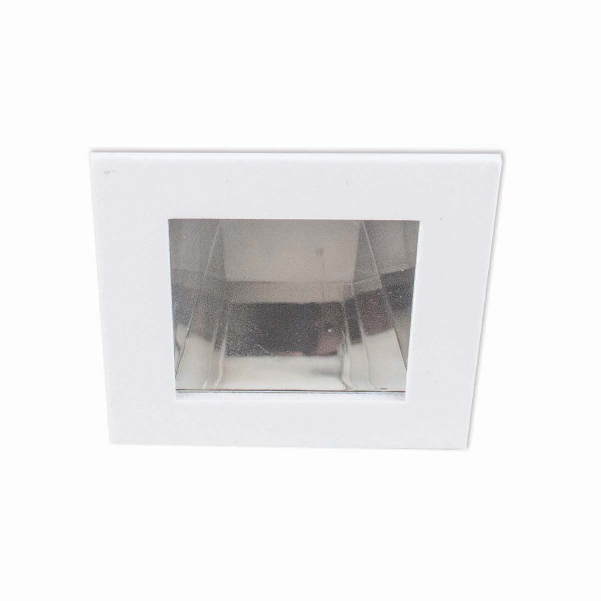 LED REC,2IN,3W,SQ,CHR/WHT in Chrome