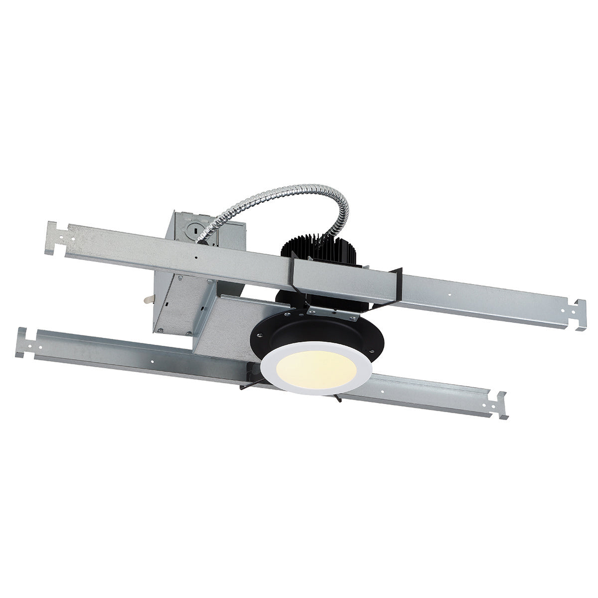LED REC,4IN,NC HSNG,45W,WH/WHT in White