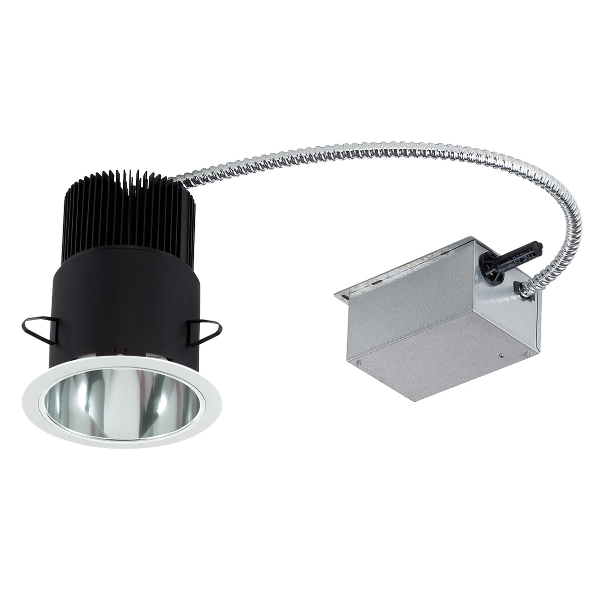 LED REC,4IN,RM HSNG,45W,WH/CHR in White