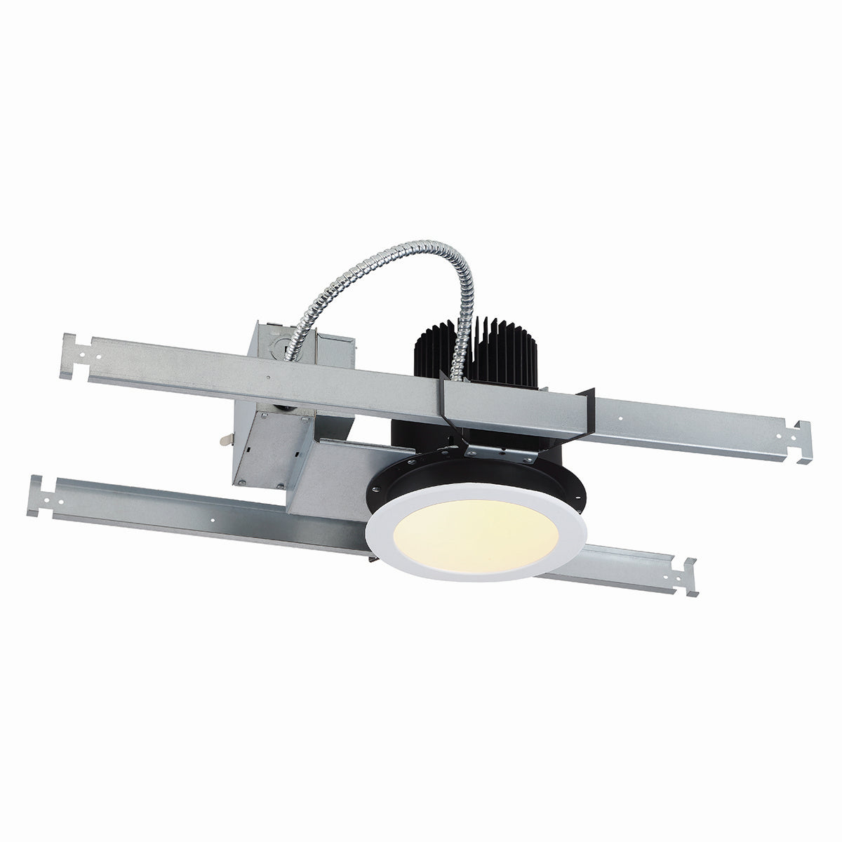 LED REC,6IN,NC HSNG,60W,WH/WHT in White