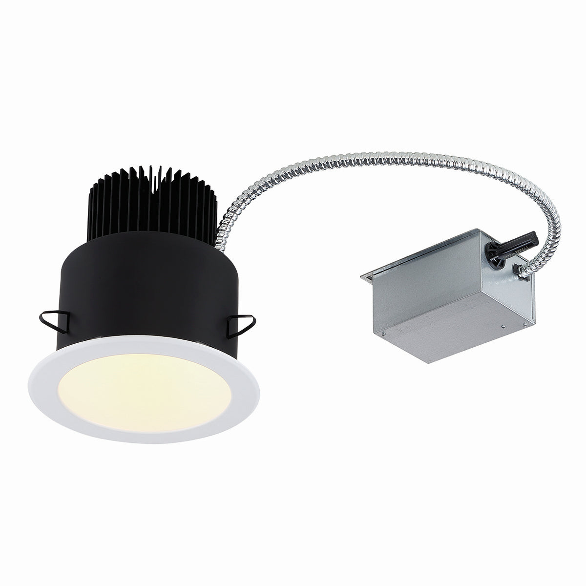LED REC, 6IN, RM HSNG, 60W, WH/WHT in White