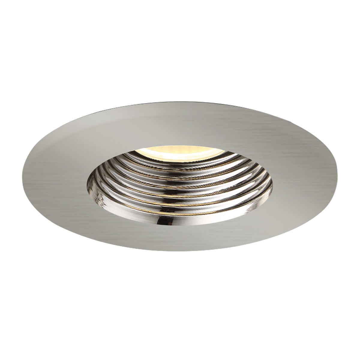 LED REC,3 1/4IN,BAF,30K,BN in Brushed Nickel