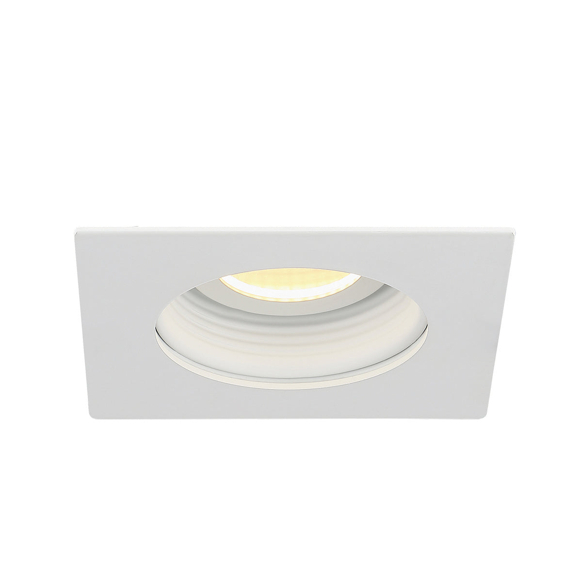 LED REC, 3 1/4IN, BAFFLE, SQ, WHT in White