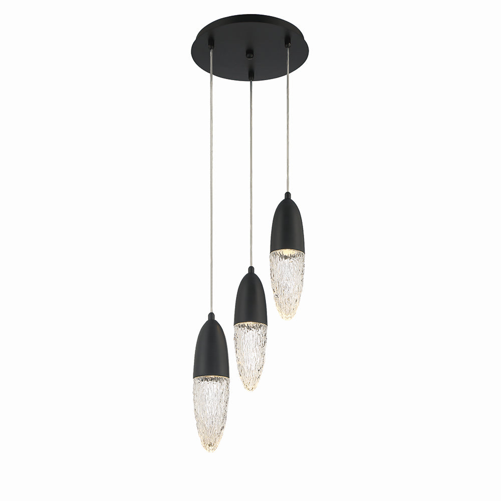 ECROU -CHD-3LT-12IN-BK-CL in Black