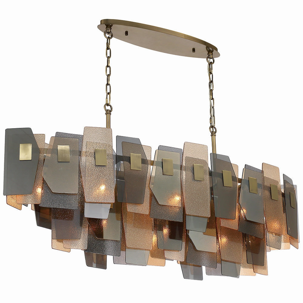 COCOLINA -CHD-11LT-48IN-BR-MX in Brass