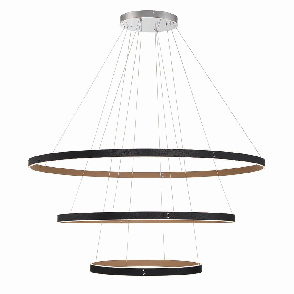 VERDURA -CHD-3LT-60IN-BK-WH in Black
